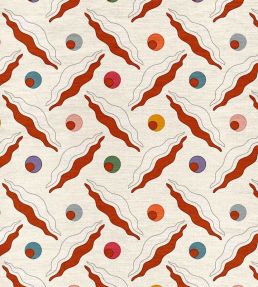Chintamani Trellis Fabric by Ottoline Rusty Orange