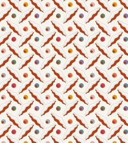 Chintamani Trellis Wallpaper by Ottoline Rusty Orange