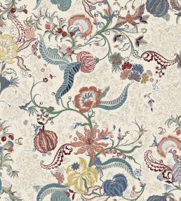 Chintz 21 Wallpaper by Parker & Jules Carmine Blue