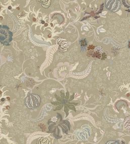 Chintz 21 Wallpaper by Parker & Jules Sepia Stone