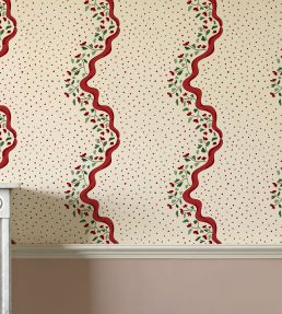Chintz Caroline Wallpaper by Ottoline Red