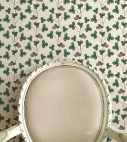 Chintz Constance Wallpaper by Ottoline Green and Lilac