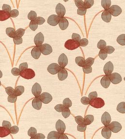 Chintz Constance Fabric by Ottoline Ochre Red