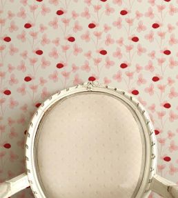 Chintz Constance Wallpaper by Ottoline Pink