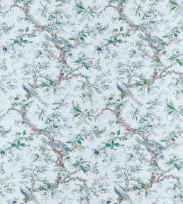 Chintz Fabric by Zoffany Blue Stone