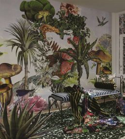 Jardin Des Reves Panoramic Mural by Christian Lacroix Prisme