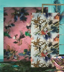 Oiseau Fleur Mural by Christian Lacroix Graphite