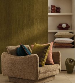 Chroma Cushion 45 x 45cm by Maison Casamance Olive