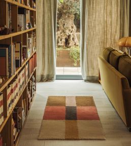 Lorena Canals Chroma Runner rug Spiced Coral WO-LINES-SPI-R Spiced Coral