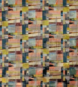 Chromatica Fabric by Osborne & Little Mallard/Blush/Gold