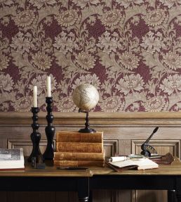 Chrysanthemum Wallpaper by Morris & Co Pink/Yellow/Green