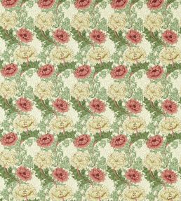 Chrysanthemum Outdoor Fabric by Morris & Co Russet