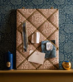Chrysanthemum Archive Revival Fabric by Volga Linen Caramel/Oyster