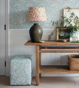 Chrysanthemum Toile Fabric by Morris & Co Slate