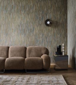 Cinerea Wallpaper by Casamance Vert De Gris/Dore