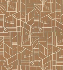 Cinetique Wallpaper by Casamance Cuivre