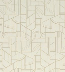 Cinetique Wallpaper by Casamance Sable/Dore