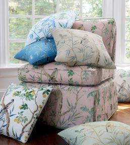 Claire Fabric by Thibaut Yellow and Navy