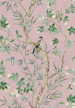 Claire Wallpaper by Thibaut Lavender