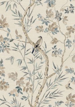 Claire Wallpaper by Thibaut Neutral