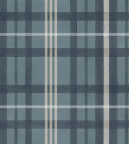 Clans Check Wallpaper by Coordonne Sapphire