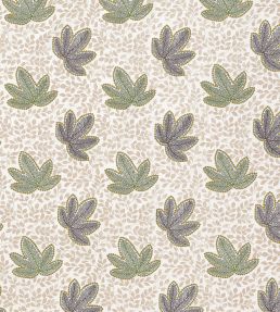 Clarice Fabric by Nina Campbell Pebble/Emerald/Choc