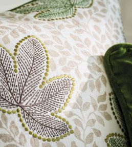Clarice Fabric by Nina Campbell Ochre/Eucalyptus