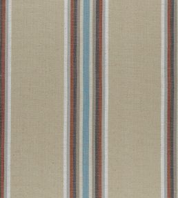 Imani Fabric by Clarke & Clarke Cinnabar/Aqua