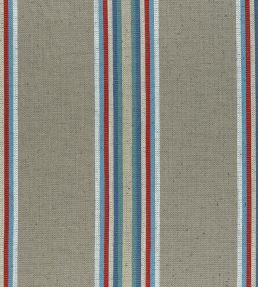 Imani Fabric by Clarke & Clarke Indigo/Red
