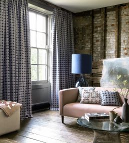 Kiko Fabric by Clarke & Clarke Indigo