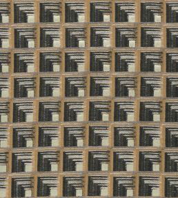 Oni Fabric by Clarke & Clarke Charcoal/Cinnamon