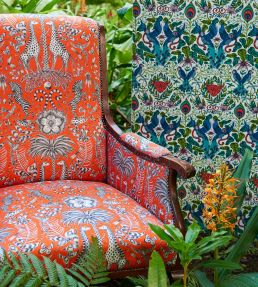 Emma J Shipley Kruger Fabric by Clarke & Clarke Lime