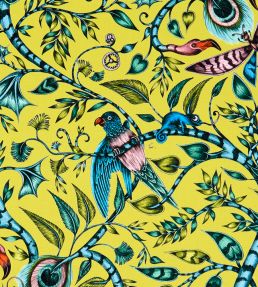 Emma J Shipley Rousseau Fabric by Clarke & Clarke Lime