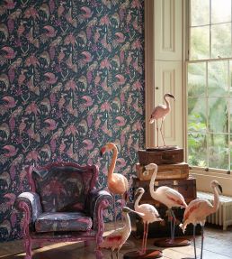 Emma J Shipley Audubon Wallpaper by Clarke & Clarke Gold