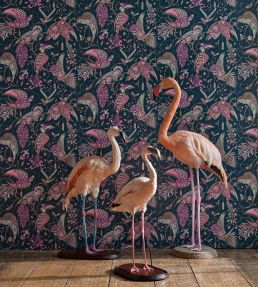 Emma J Shipley Audubon Wallpaper by Clarke & Clarke Gold