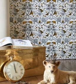 Emma J Shipley Extinct Wallpaper by Clarke & Clarke Pink