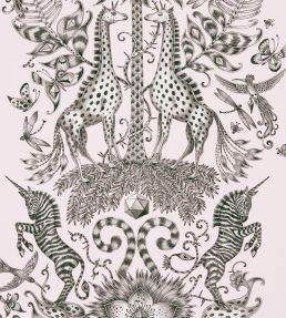 Emma J Shipley Kruger Wallpaper by Clarke & Clarke Pink