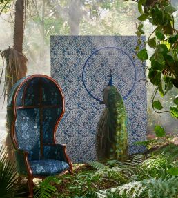 Emma J Shipley Rousseau Wallpaper by Clarke & Clarke Blue