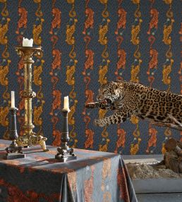 Emma J Shipley Tigris Wallpaper by Clarke & Clarke Monochrome