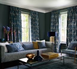 Logan Fabric by Clarke & Clarke Teal