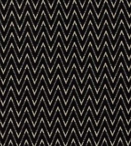 Zion Fabric by Clarke & Clarke Noir