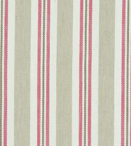 Alderton Fabric by Clarke & Clarke Raspberry/Linen