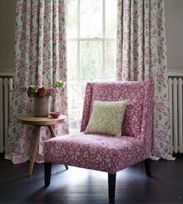 Berkeley Fabric by Clarke & Clarke Raspberry