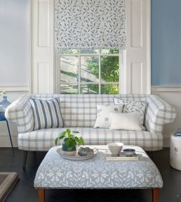 Kelmscott Fabric by Clarke & Clarke Heather