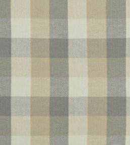 Austin Check Fabric by Clarke & Clarke Natural