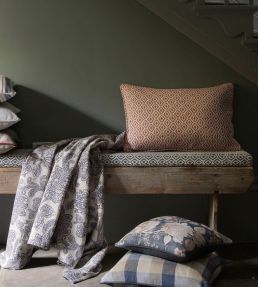 Keaton Fabric by Clarke & Clarke Midnight