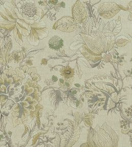 Sissinghurst Fabric by Clarke & Clarke Citron/Natural