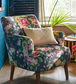 Emeline Fabric by Clarke & Clarke Indigo