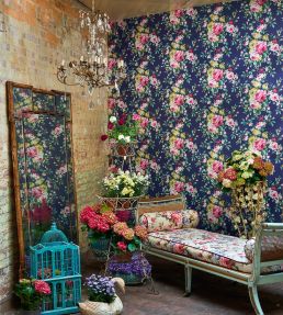 Emeline Wallpaper by Clarke & Clarke Jade