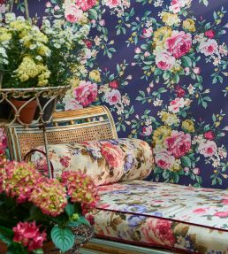 Emeline Wallpaper by Clarke & Clarke Jade